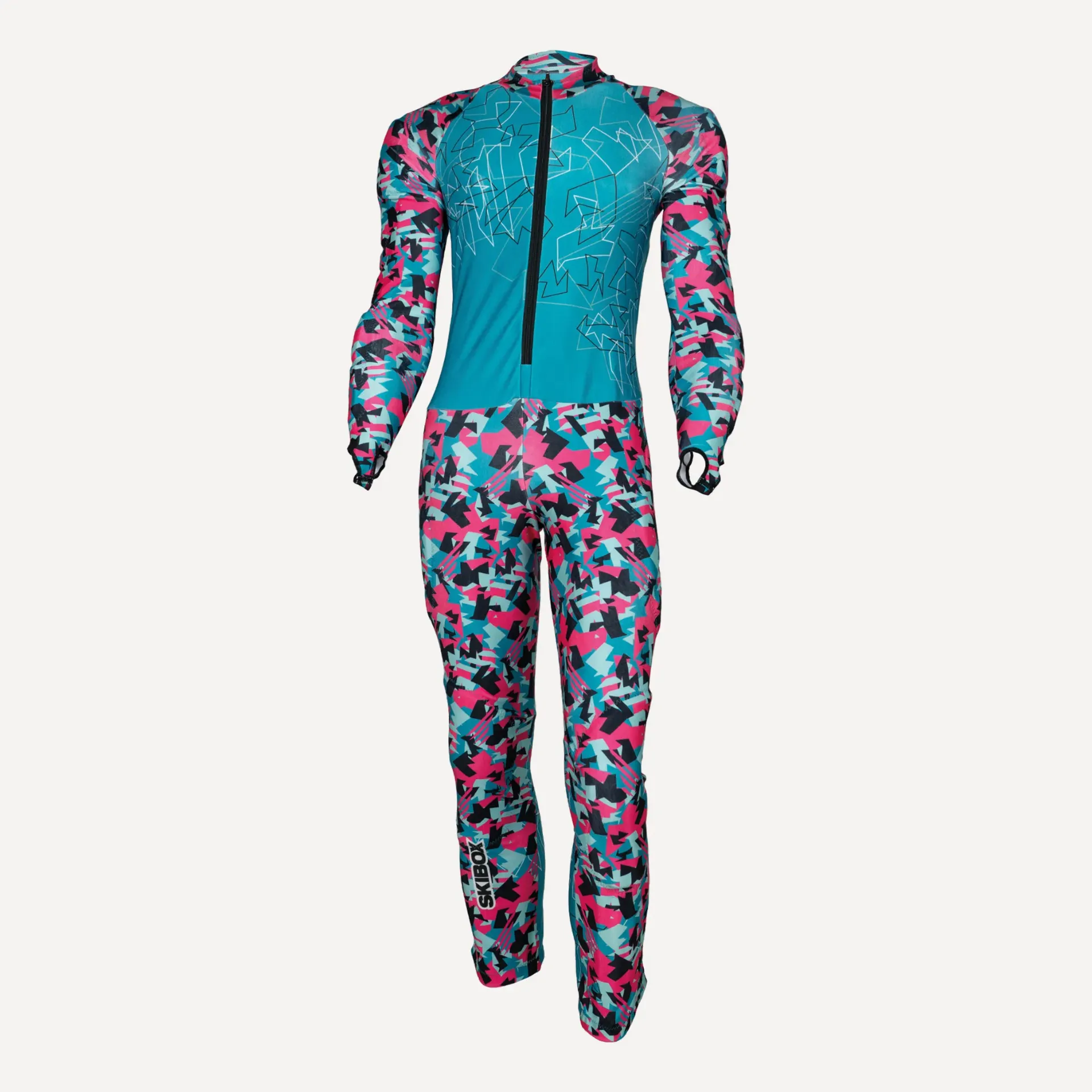 TRAINING SUIT GS JRM MAGENTA GREEN